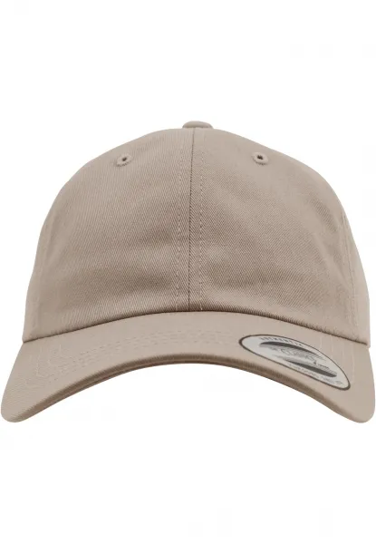 Low-profile khaki cotton twill
