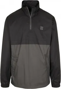 Stand Up Collar Pull Over Jacket Black/Dark Shade