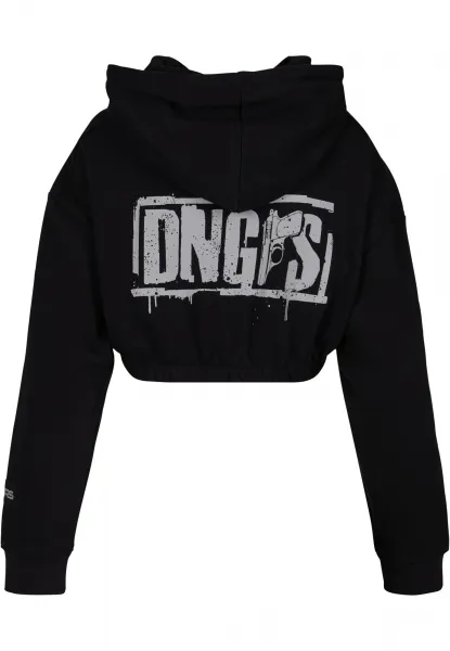 Women's cropped sweatshirt EvilFuture black