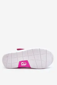 Boto Detské baleríny na suchý zips v Navy-Pink Print Selah