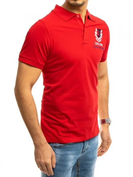 Pánske polo tričko červené Dstreet