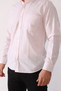 G625 DEWBERRY LINEN SHIRT-PINK