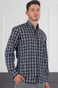 G718 DERBERRY MEN'S SHIRT-LACİVERT