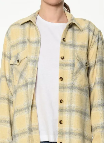 Z6663 DEWBERRY WOMEN'S SHIRT-ECRU