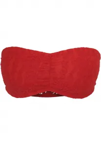 Dámsky čipkovaný červený bandeau