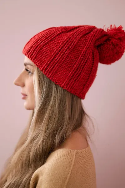Kesi Čapica s fleece Idalia K284 červená