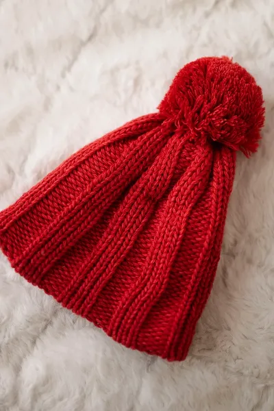Kesi Čapica s fleece Idalia K284 červená