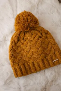 Kesi Čapica s fleece Waleria K307 horčica