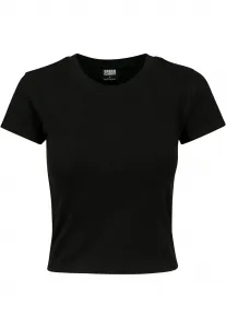 Women's Stretch Jersey Cropped Tee Black