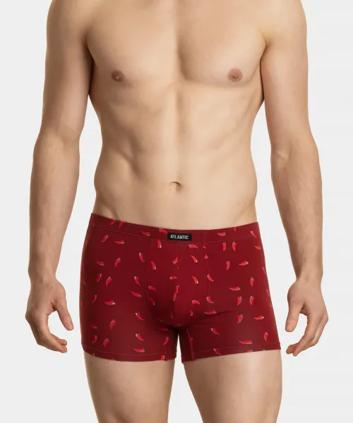 Men's boxers ATLANTIC 2Pack - burgundy/black