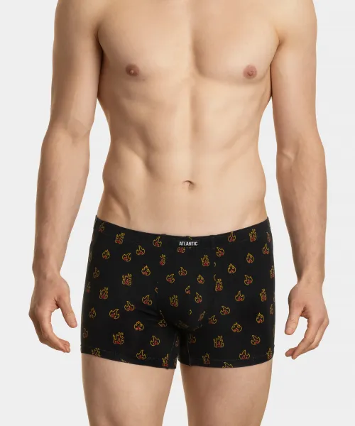 Men's boxers ATLANTIC 2Pack - burgundy/black