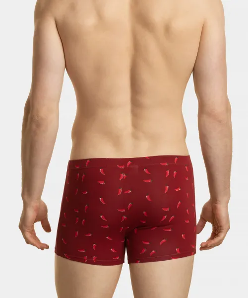 Men's boxers ATLANTIC 2Pack - burgundy/black