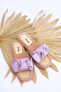 Boto Dámske semišové flip -flops s hrnčekom fialovej ambra