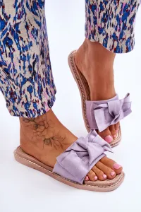 Boto Dámske semišové flip -flops s hrnčekom fialovej ambra