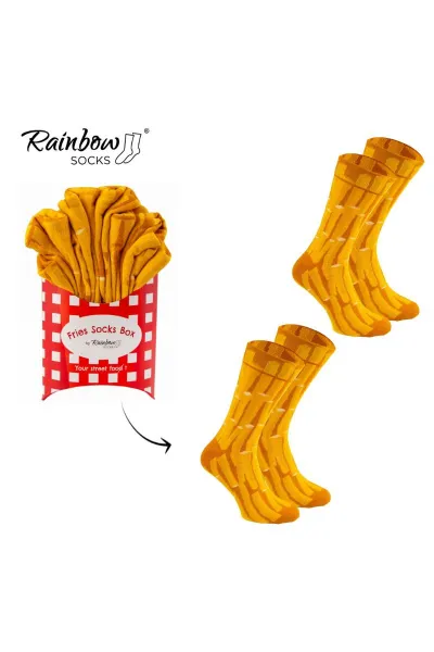 ZOOKSY/RAINBOW SOCKS Sada dúhových ponožiek hranolky 2 páry