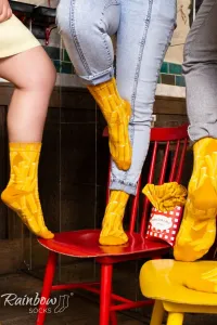 ZOOKSY/RAINBOW SOCKS Sada dúhových ponožiek hranolky 2 páry