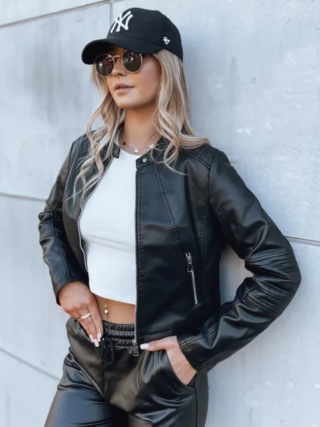 Dámska motorkárska bunda CHIC STYLE Farba čierna DSTREET