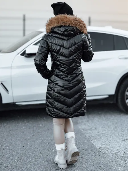 Women's winter quilted jacket BELLATRIX black Dstreet