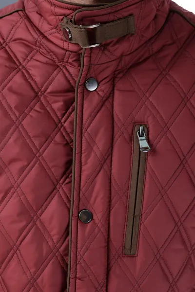 K8613 DEWBERRY COAT-BURGUNDY