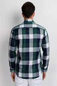 G662 DEWBERRY MEN'S SHIRT-NAVY-GREEN-GREEN