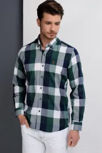 G662 DEWBERRY MEN'S SHIRT-NAVY-GREEN-GREEN