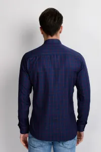 G658 DEWBERRY MEN'S SHIRT-NAVY-BURGUNDY