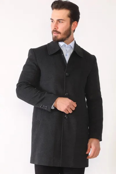 PLT8364 DEWBERRY MEN'S COAT-ANTHRACITE