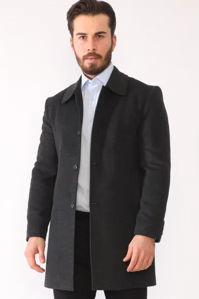 PLT8364 DEWBERRY MEN'S COAT-ANTHRACITE