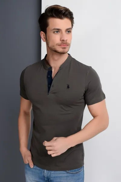T8560 DEWBERRY T-SHIRT-KHAKI