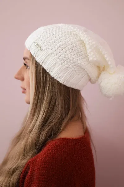 Kesi Čapica s fleece Sandra K210 biely