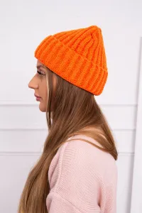 Kesi Čiapka s otočením nahor Magda K293 oranžový neón