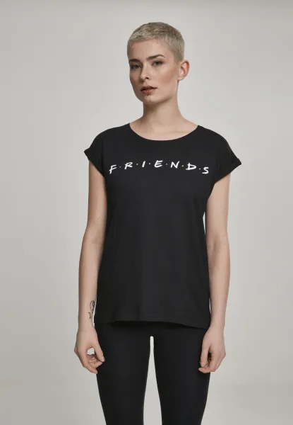Black T-shirt with Ladies Friends logo