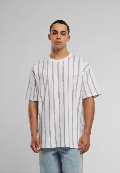 Heavy Oversized T-Shirt AOP Stripe White/Navy