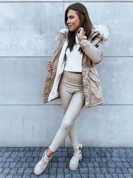 Dámska zimná bunda VIXEN Farba béžová DSTREET