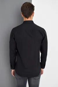 G674 DEWBERRY MEN'S SHIRT-BLACK