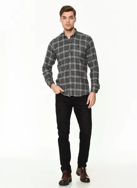 G699 DEWBERRY MEN'S SHIRT-ANTHRACITE