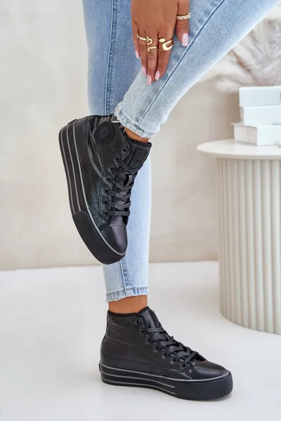 BIG STAR SHOES Zateplené dámske tenisky na platforme