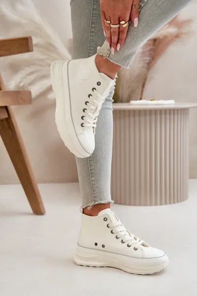 BIG STAR SHOES Dámske Tenisky Na Platforme Eko Koža Big Star