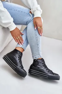 BIG STAR SHOES Zateplené dámske tenisky na platforme
