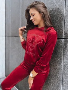 Dámsky župan zo žíníkov Vogue Velour Farba bordová DSTREET