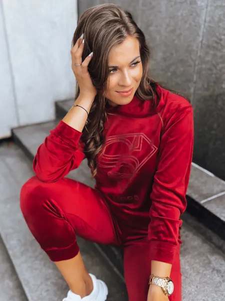 Dámsky župan zo žíníkov Vogue Velour Farba bordová DSTREET