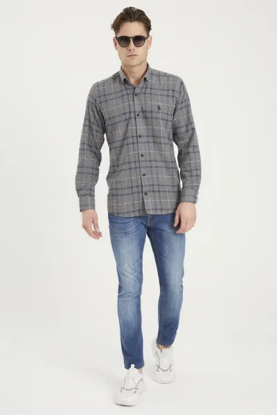 G701 DEWBERRY MEN'S SHIRT-ANTHRACITE