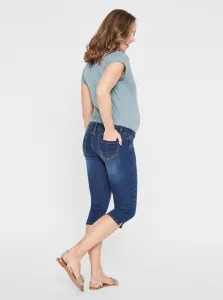 Modré tehotenské 3/4 slim fit rifle Mama.licious Lola