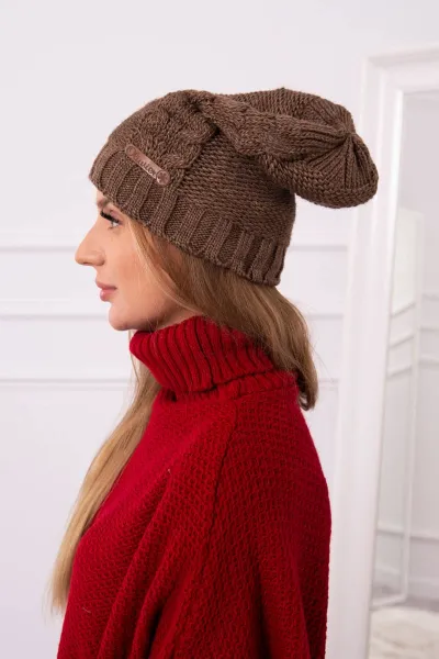 Kesi Čapica s fleece Ula K271 cappuccino