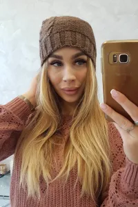 Kesi Čapica s fleece Ula K271 cappuccino