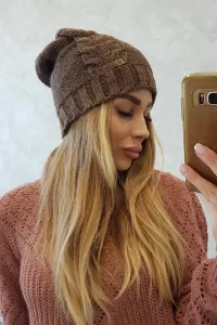 Kesi Čapica s fleece Ula K271 cappuccino