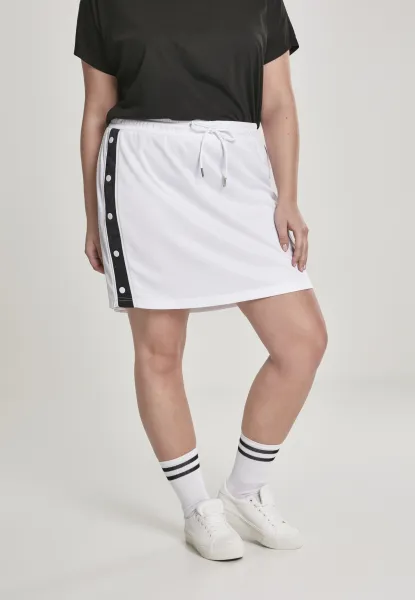 Women's sweatpants skirt wht/blk/wht