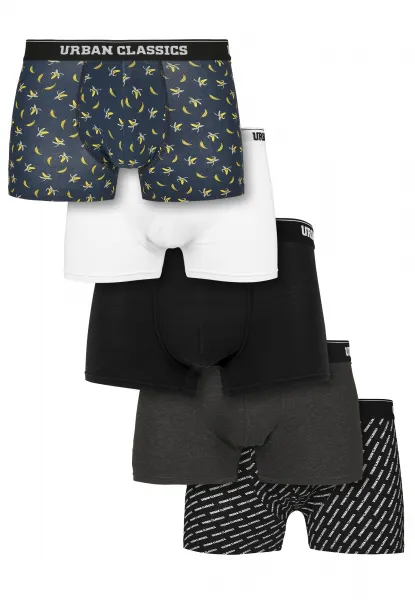 No 5 packs of boxers.aop+brand.aop+cha+blk+wht