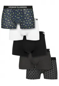 No 5 packs of boxers.aop+brand.aop+cha+blk+wht