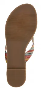 Women's flip-flops LOAP HERBA Brown/Yellow